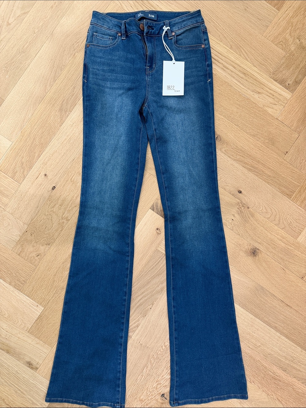 1822 Denim Women's Dark Blue Flare Jeans